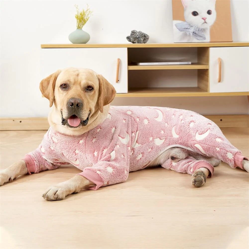 Soft and Cosy Moon & Stars Dog Pyjamas - Perfect for Year-Round Comfort - Image 3