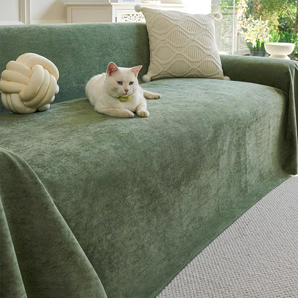 Soft and Waterproof Scratch-Resistant Non-Linting Throw Couch Cover - Image 14