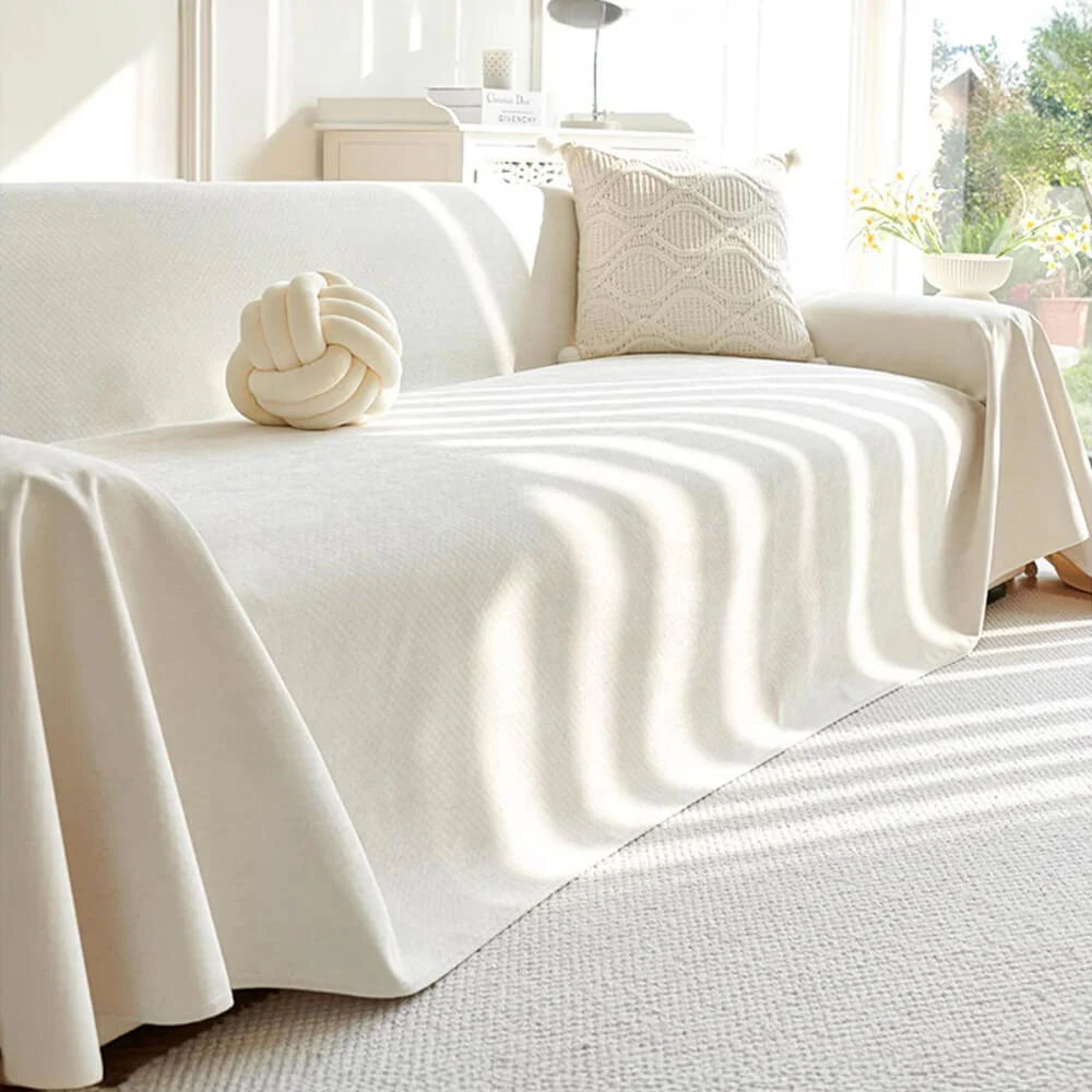 Soft and Waterproof Scratch-Resistant Non-Linting Throw Couch Cover - Image 16