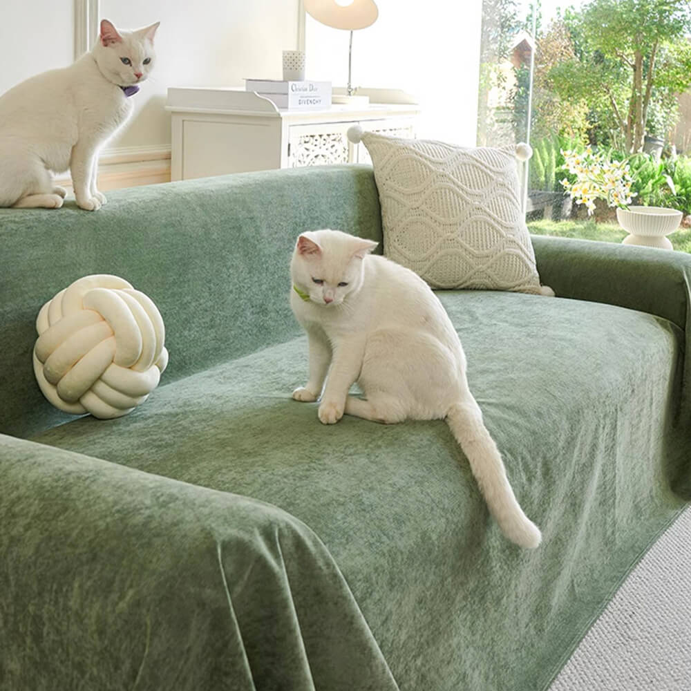 Soft and Waterproof Scratch-Resistant Non-Linting Throw Couch Cover - Image 2
