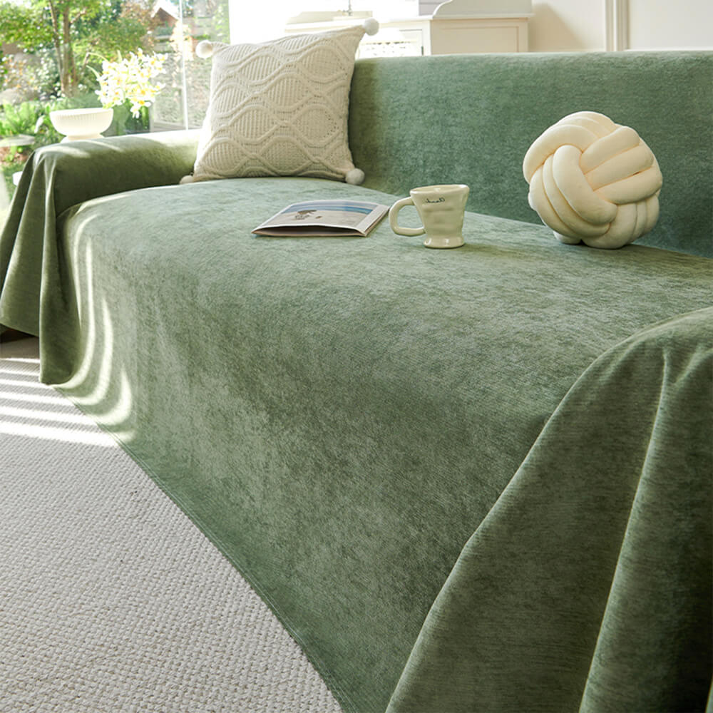 Soft and Waterproof Scratch-Resistant Non-Linting Throw Couch Cover - Image 8