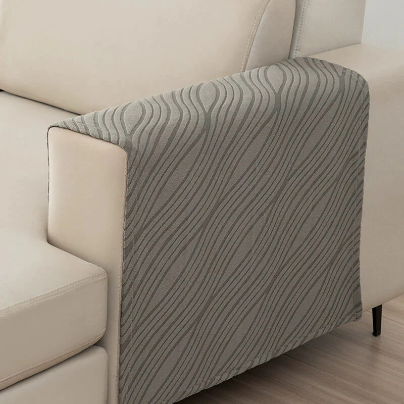 Soft Furry Non-Slip Sofa Protector Armrest Cover Set - Image 4