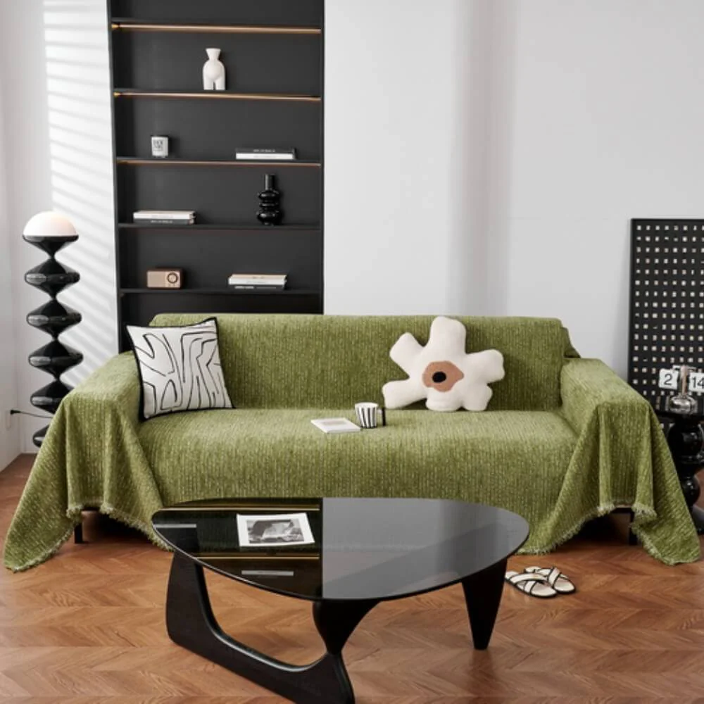 Soft Line Chenille All-Season Sofa Durable Protection Throw Couch Cover - Image 12
