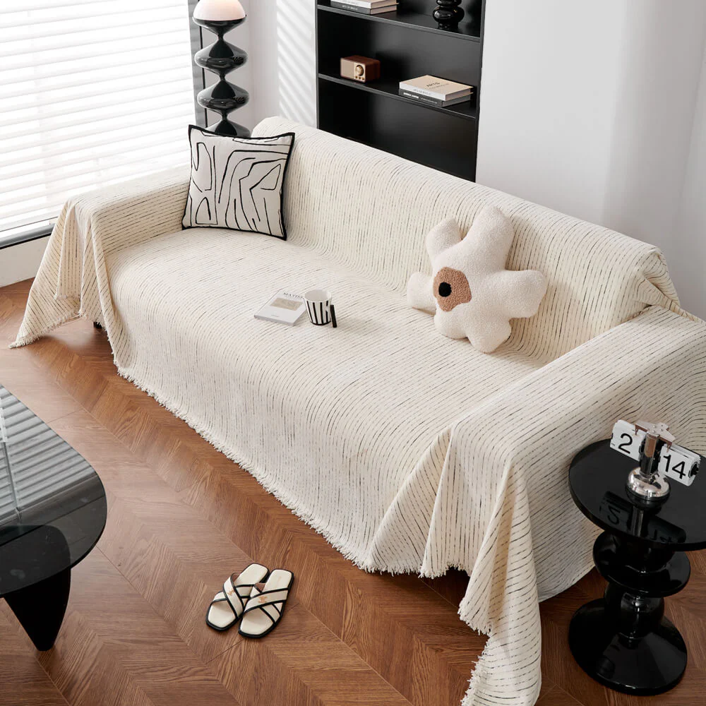 Soft Line Chenille All-Season Sofa Durable Protection Throw Couch Cover - Image 13