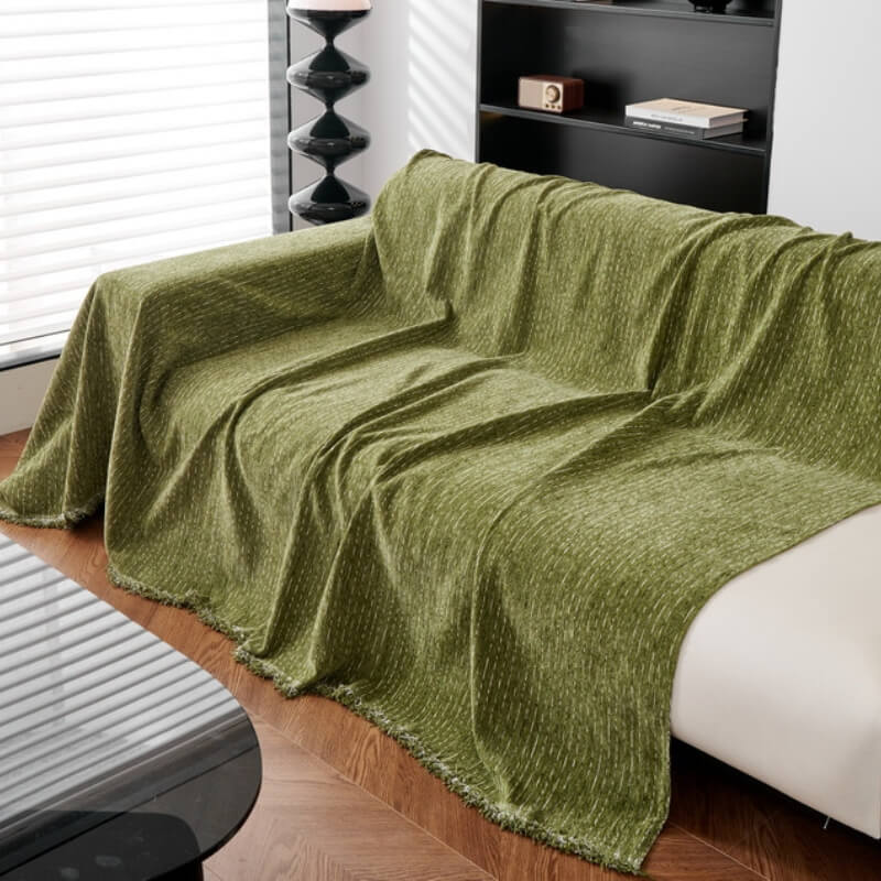 Soft Line Chenille All-Season Sofa Durable Protection Throw Couch Cover - Image 6