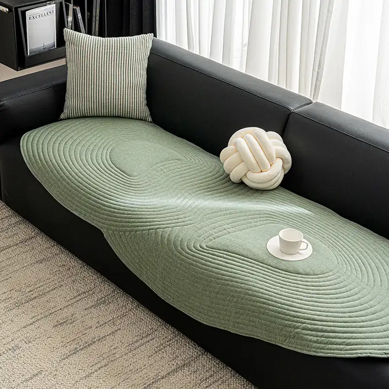 Soft Pure Cotton Sofa Protection Non-slip Couch Cover - Image 3