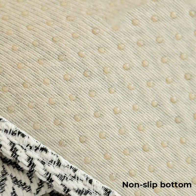 Solid Colour Chenille Anti-scratch Herringbone Couch Cover - Image 9