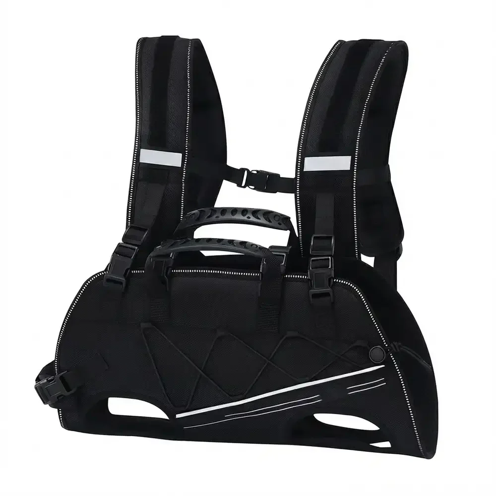 Spine-Friendly Horizontal Dog Backpack Carrier with Adjustable Padded Straps - Legs-Out Comfort - Image 9