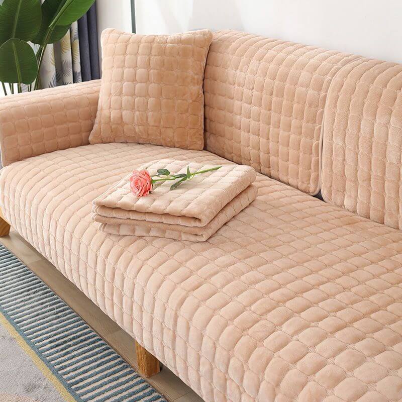 Square Flannel Scratch-Resistant & Anti-Slip Protection Couch Cover - Image 3