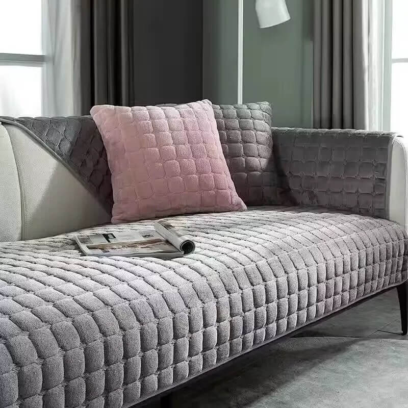 Square Flannel Scratch-Resistant & Anti-Slip Protection Couch Cover - Image 5