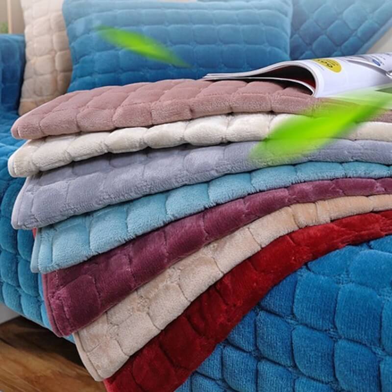 Square Flannel Scratch-Resistant & Anti-Slip Protection Couch Cover - Image 8