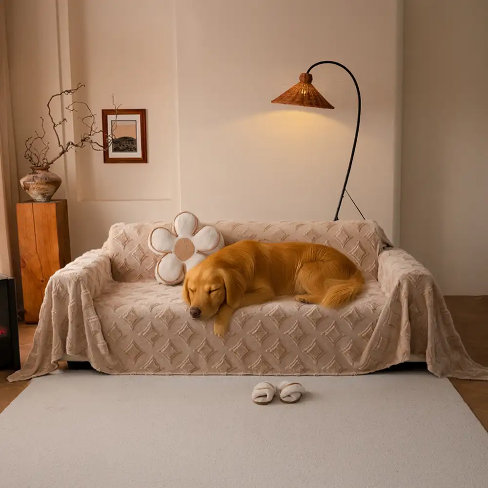 Star Series Plush Multifunctional Sofa Protective Couch Cover - Image 12