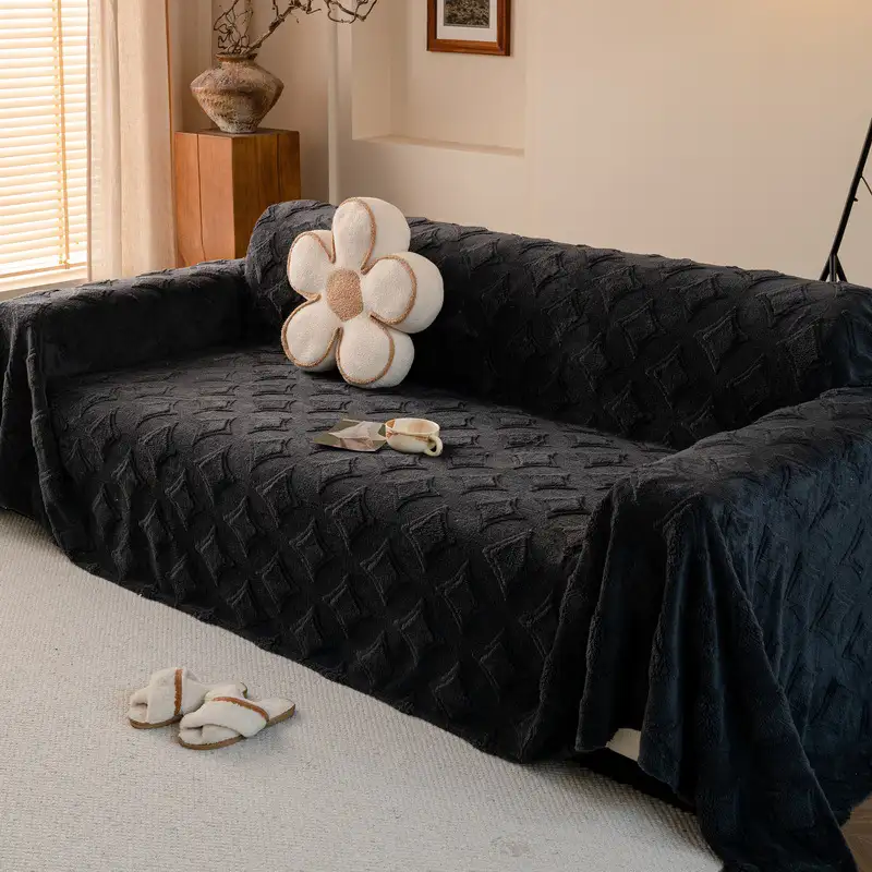 Star Series Plush Multifunctional Sofa Protective Couch Cover - Image 3