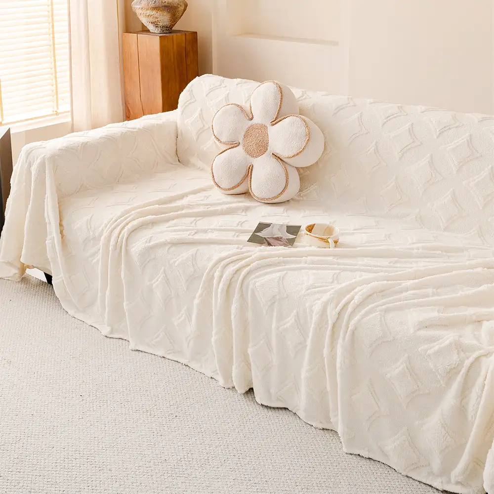 Star Series Plush Multifunctional Sofa Protective Couch Cover - Image 5