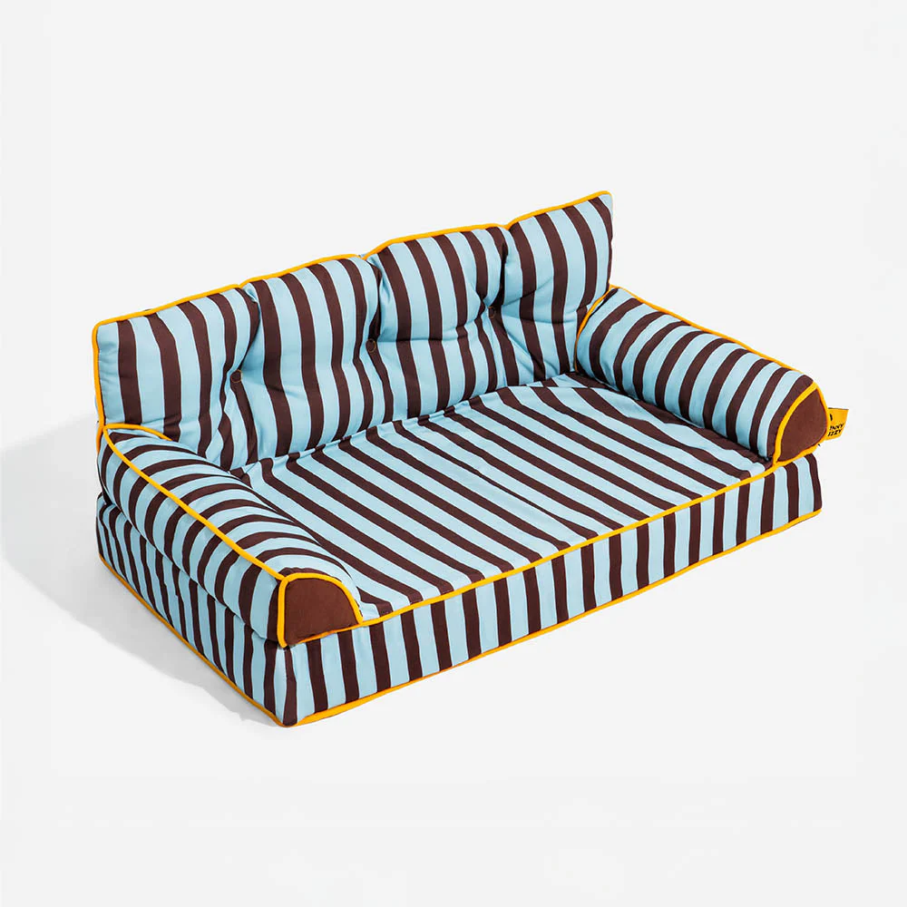 Stripe Waterproof Foldable Large Dog Sofa Bed - Sunny Siesta - Image 24