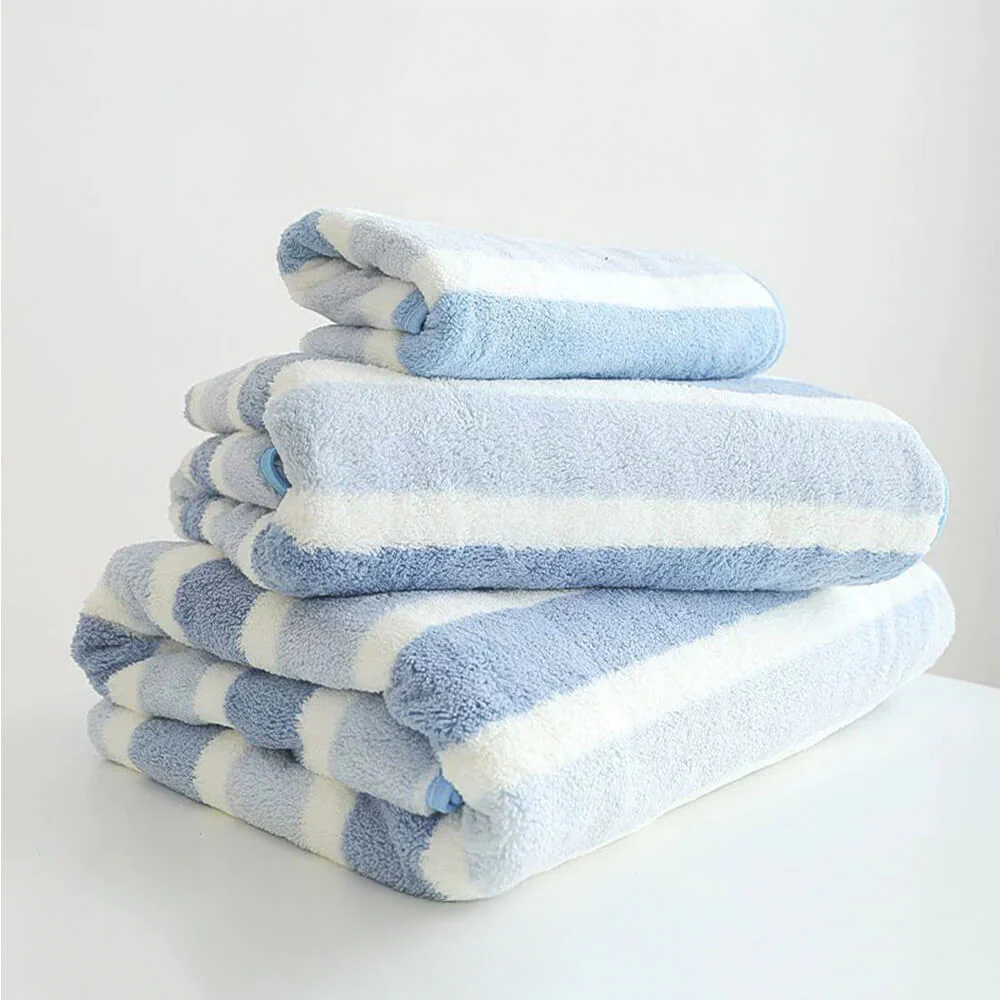 Striped Absorbent Drying Thickened Soft Dog & Cat Bath Towel - Image 6