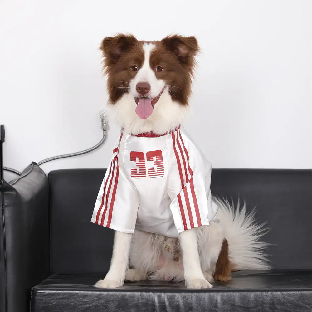 Striped Retro Reflective Dog T-Shirt for All Breeds - Image 4