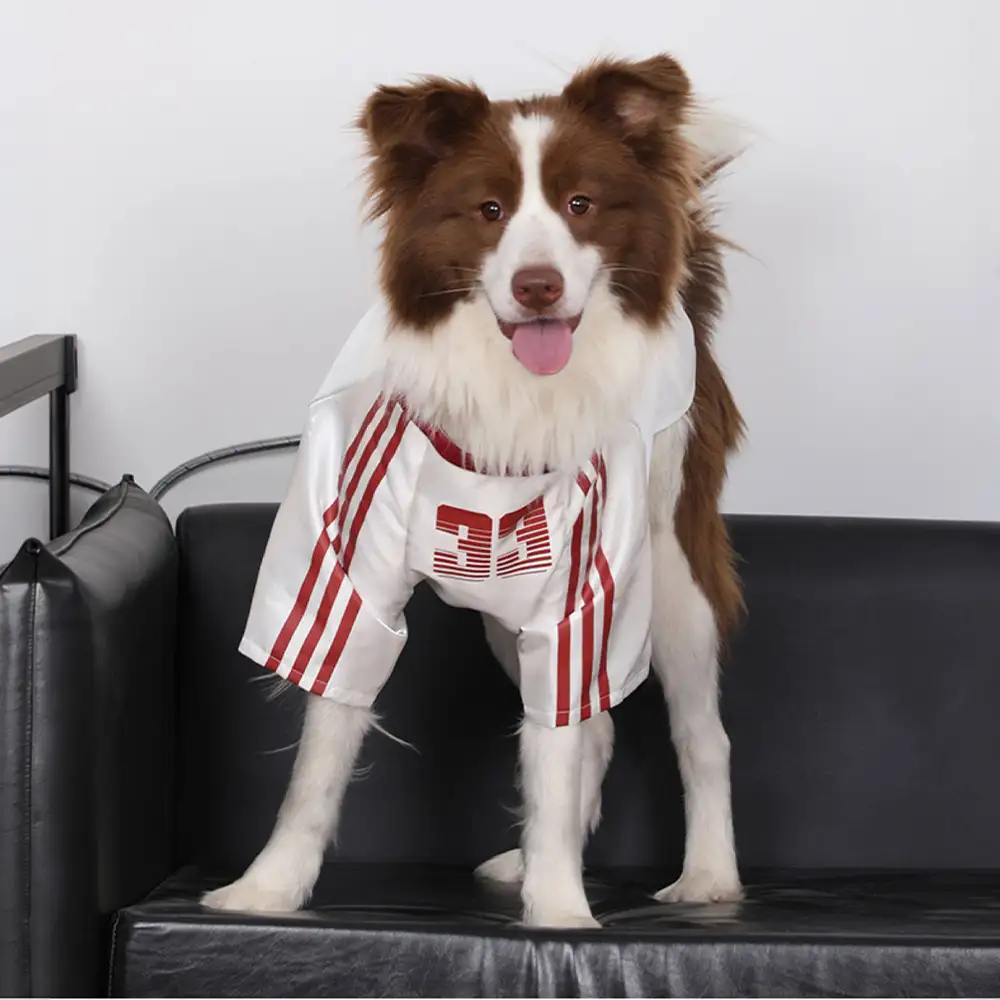 Striped Retro Reflective Dog T-Shirt for All Breeds - Image 6