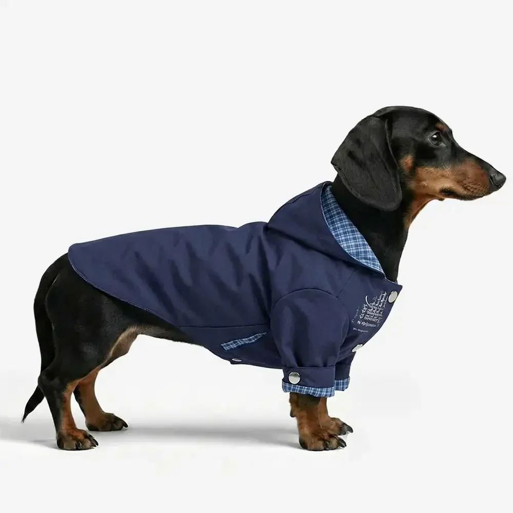 Stylish Dual-Sided Reversible Wear Windproof Outdoor Dog Jacket - Image 2