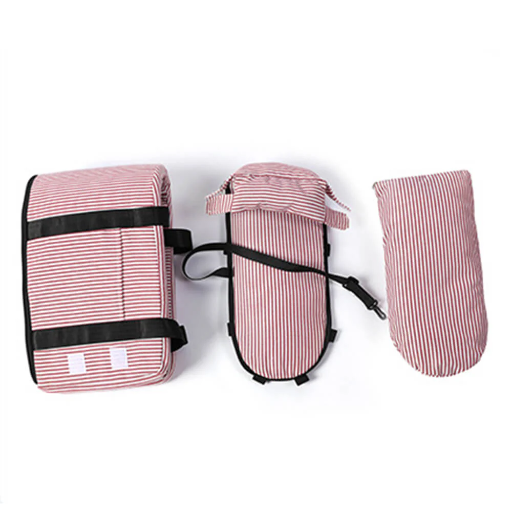 Stylish Plaid Portable Travel Dog Car Safety Seat Central Console - Image 6