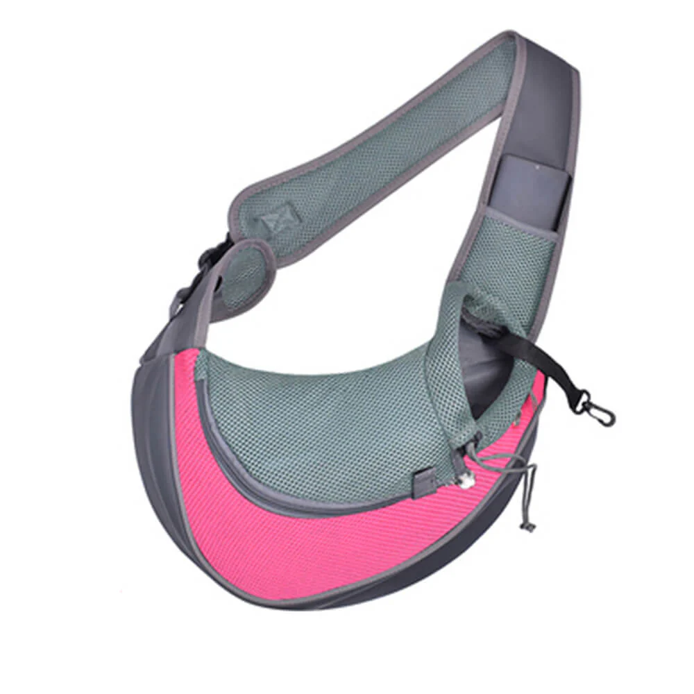 Stylish Portable Mesh PU Leather Dog & Cat Carrier Bag - Image 6