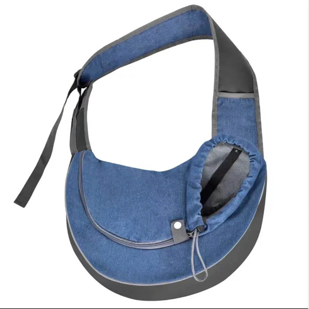 Stylish Portable Mesh PU Leather Dog & Cat Carrier Bag - Image 8