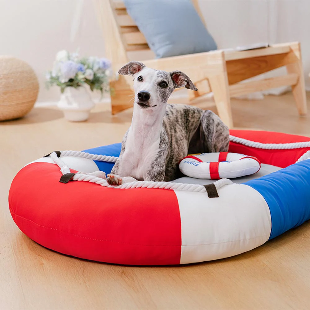 Summer Cooling Waterproof Boat-Shaped Pet Bed with Pillow – Chill Raft - Image 10