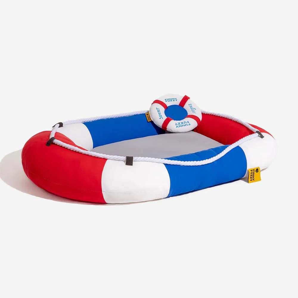 Summer Cooling Waterproof Boat-Shaped Pet Bed with Pillow – Chill Raft - Image 19