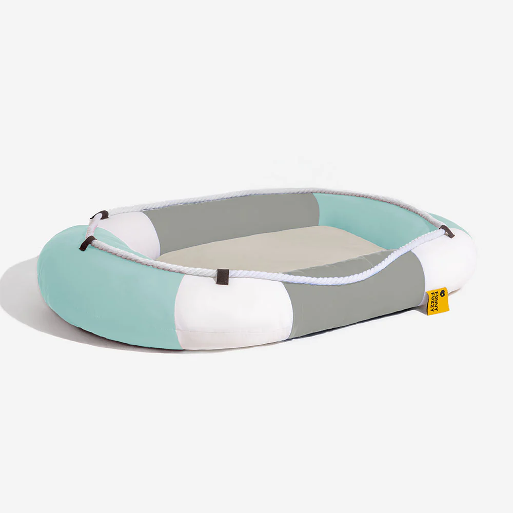 Summer Cooling Waterproof Boat-Shaped Pet Bed with Pillow – Chill Raft - Image 22