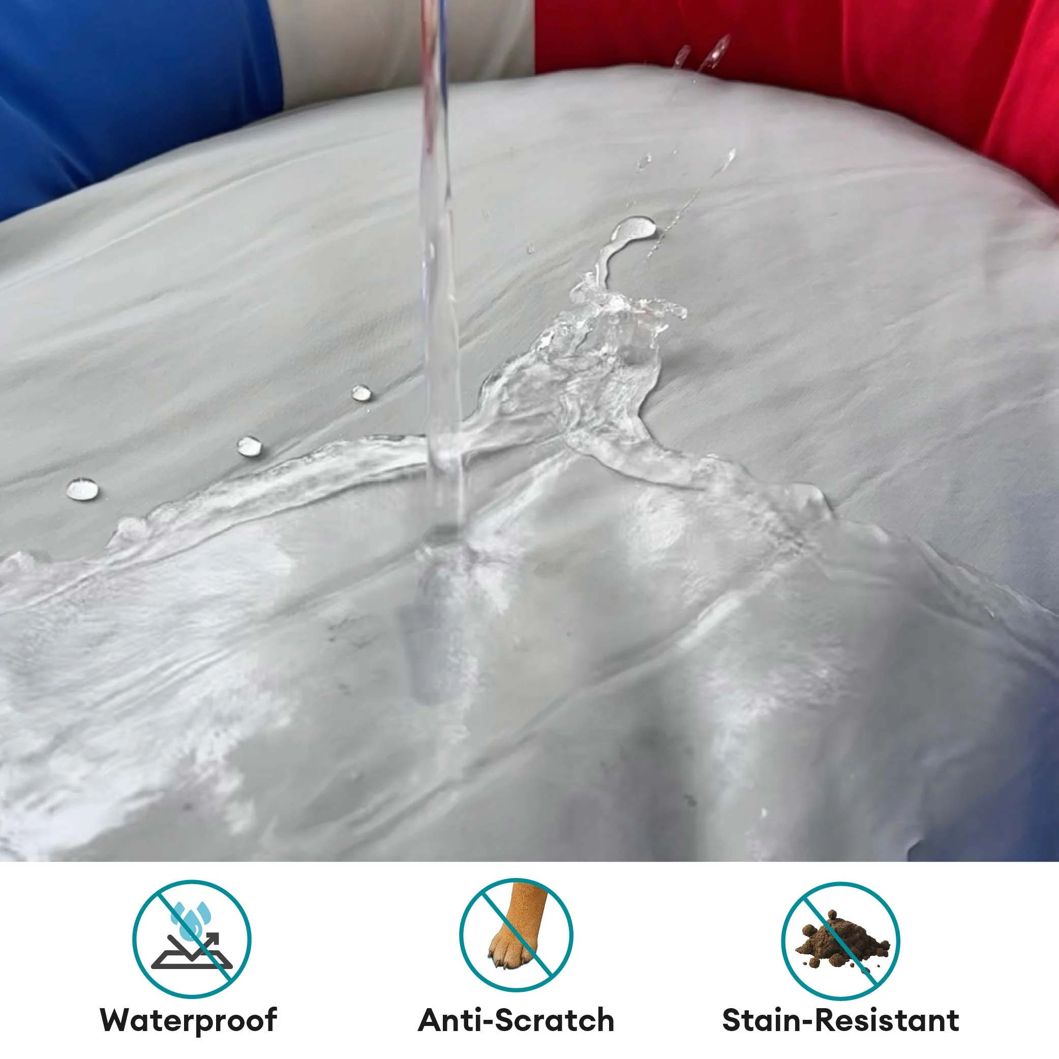 Summer Cooling Waterproof Boat-Shaped Pet Bed with Pillow – Chill Raft - Image 3