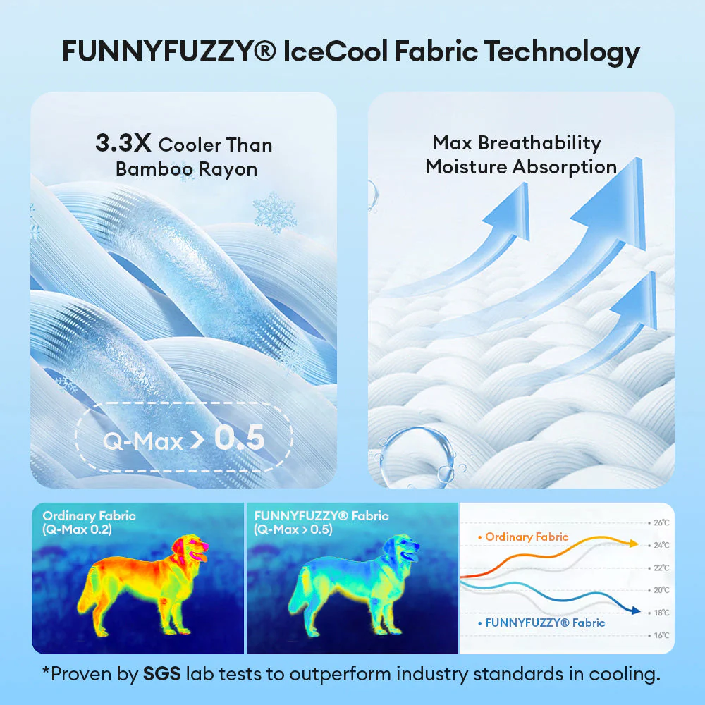 Summer Cooling Waterproof Boat-Shaped Pet Bed with Pillow – Chill Raft - Image 4