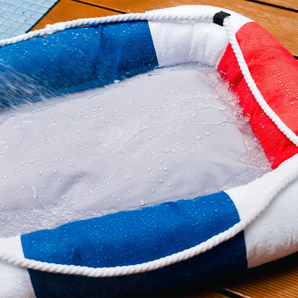 Summer Cooling Waterproof Boat-Shaped Pet Bed with Pillow – Chill Raft - Image 9