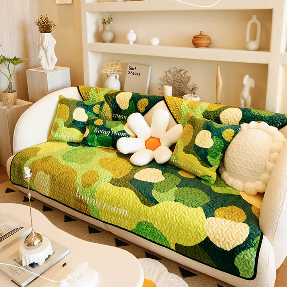 Super Soft Floral Anti-scratch Furniture Protector Couch Cover - Image 2