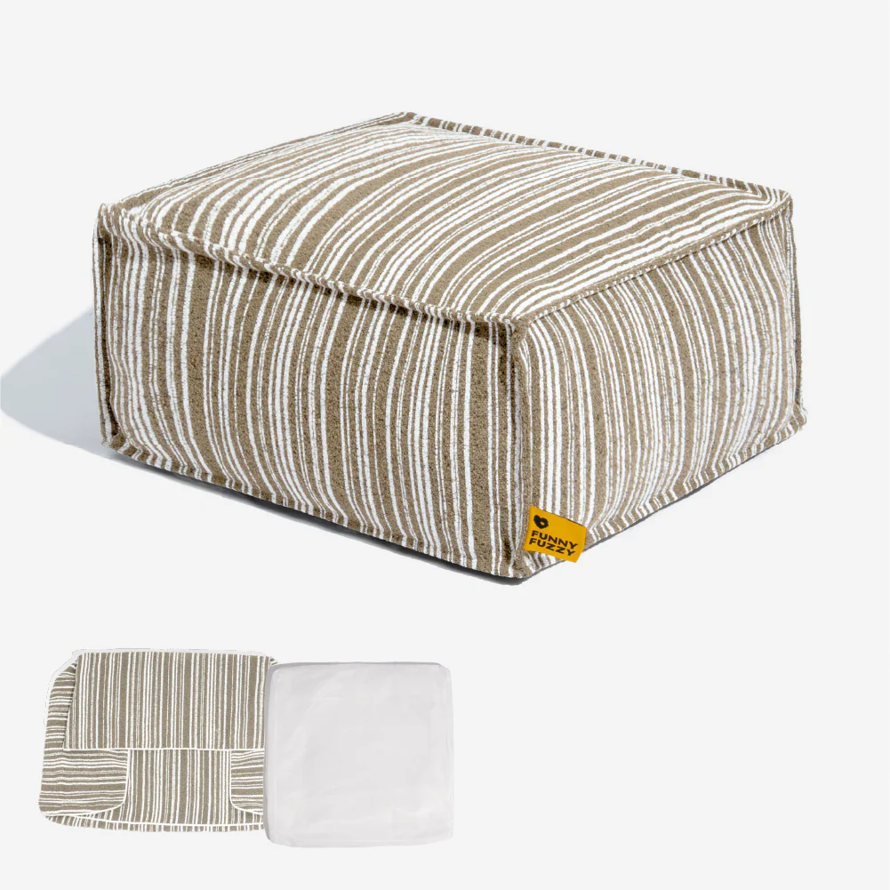 Sustainable Storage Pouf Ottoman & Dog Bed - Funnyfuzzy SnugNest - Image 37