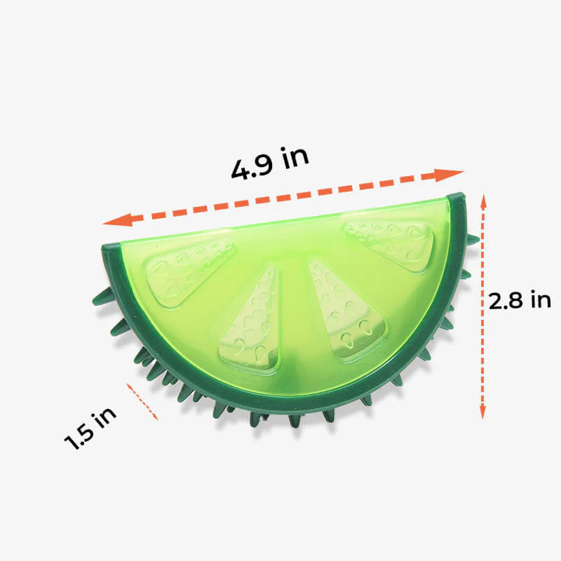 Teething Rubber Water-filled Frozen Fruit Shape Dog Toy - Image 12