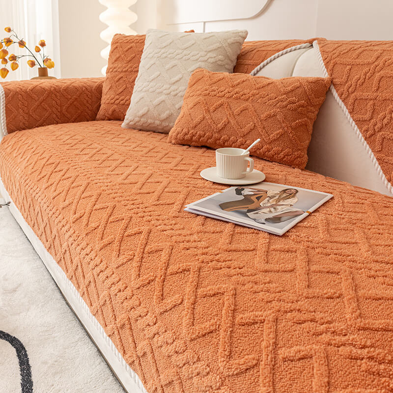 Thickened Soft Plush Sofa Protection Decoration Couch Cover - Image 10