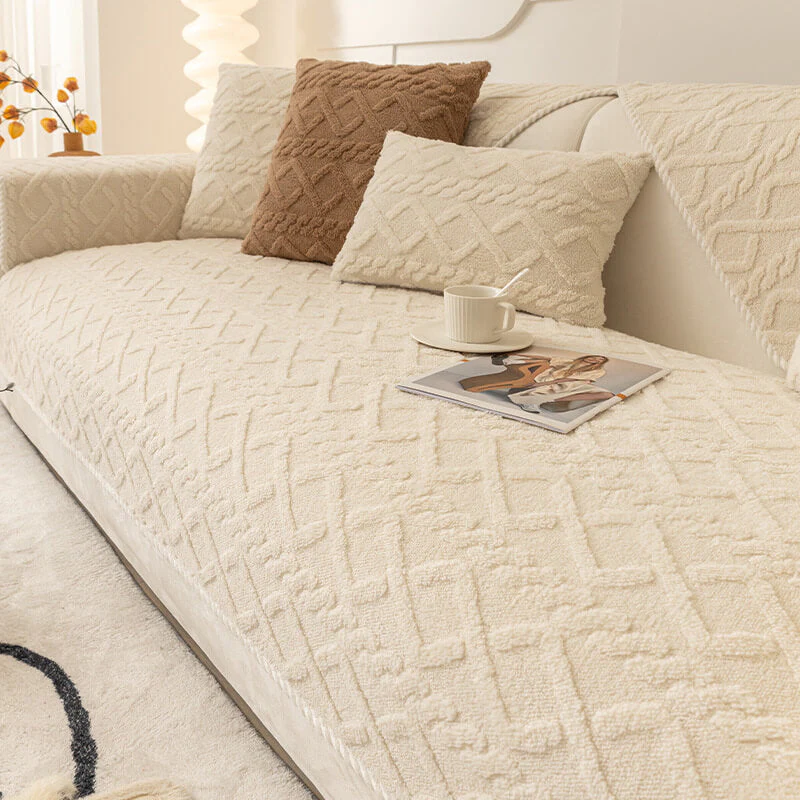 Thickened Soft Plush Sofa Protection Decoration Couch Cover - Image 12