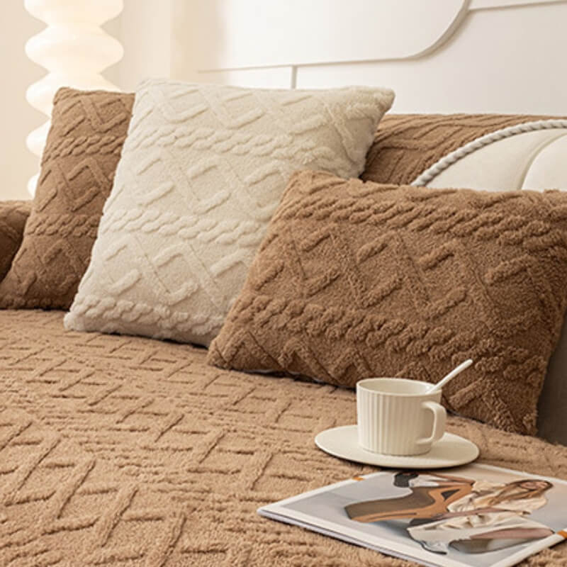 Thickened Soft Plush Sofa Protection Decoration Couch Cover - Image 4