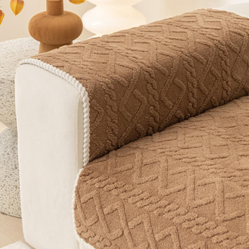 Thickened Soft Plush Sofa Protection Decoration Couch Cover - Image 5