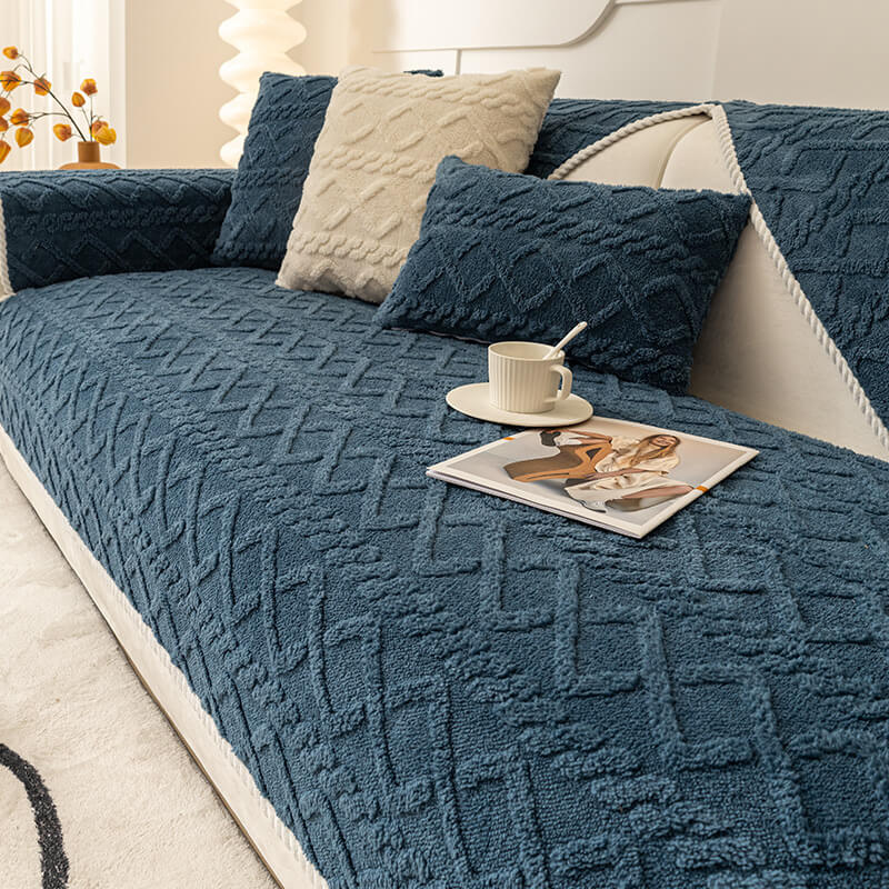 Thickened Soft Plush Sofa Protection Decoration Couch Cover - Image 9
