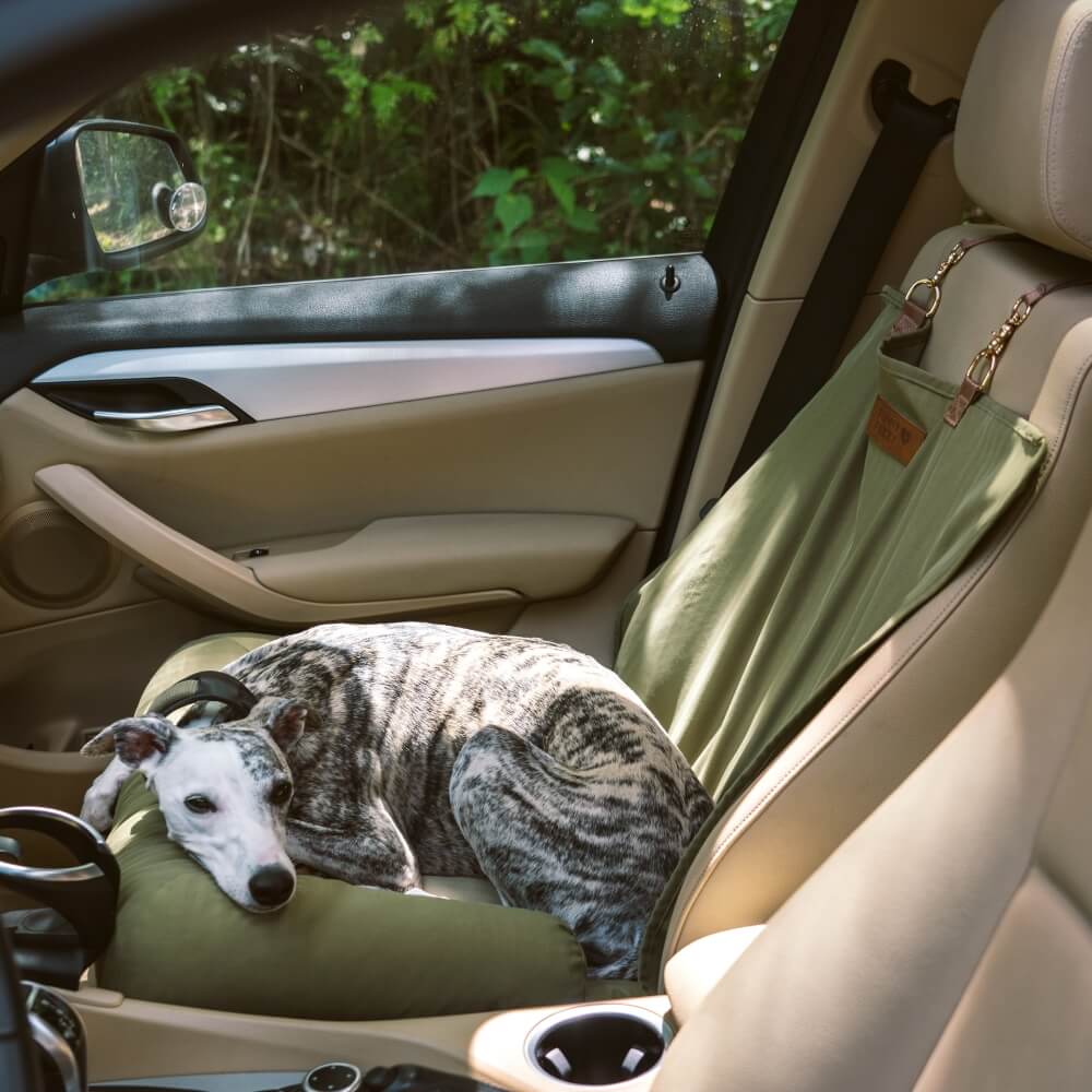 Travel Bolster Safety Back Seat Large Dog Car Seat Bed - Chessboard Lounge - Image 4