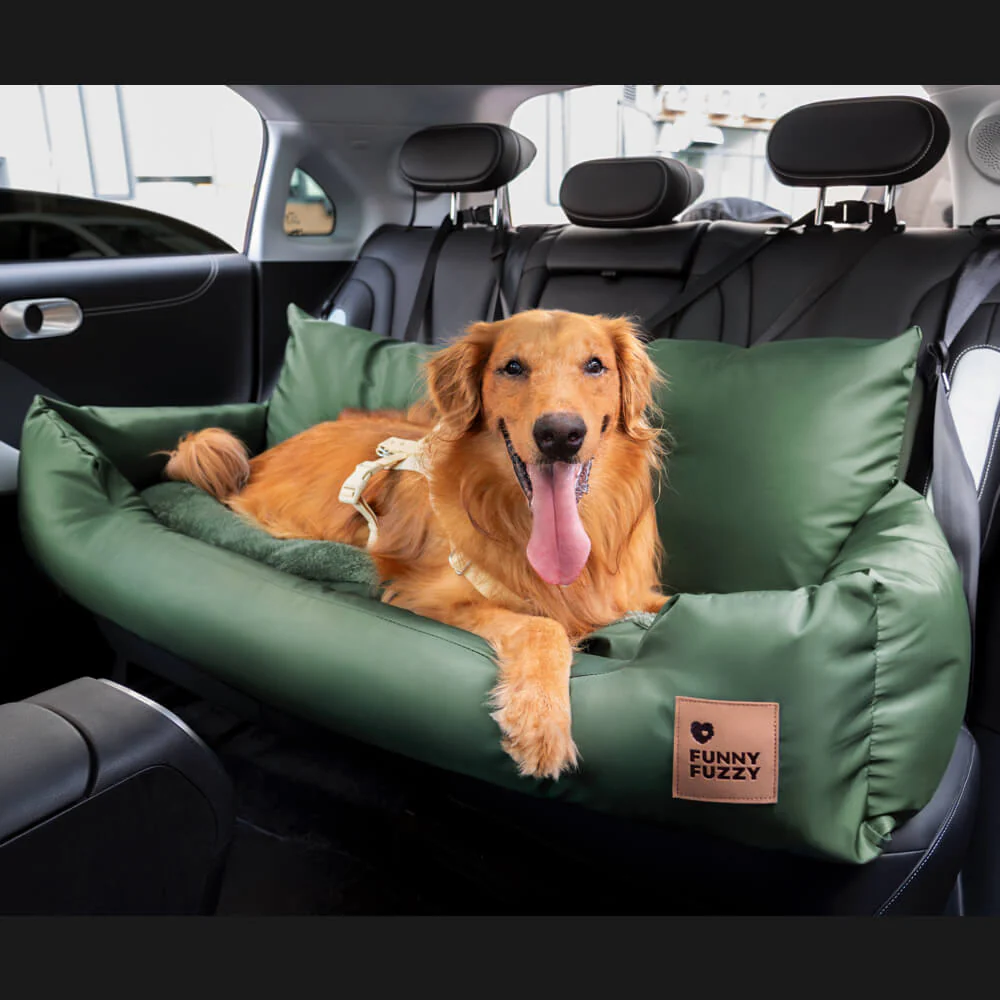 Travel Bolster Safety Waterproof Medium Large Dog Car Back Seat Bed - Image 15