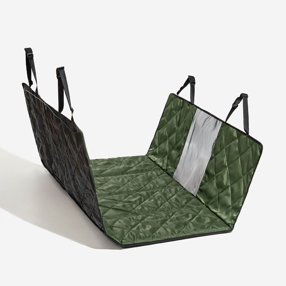 Travel Portable & Waterproof Folding Dog Car Back Seat Bed - Image 9