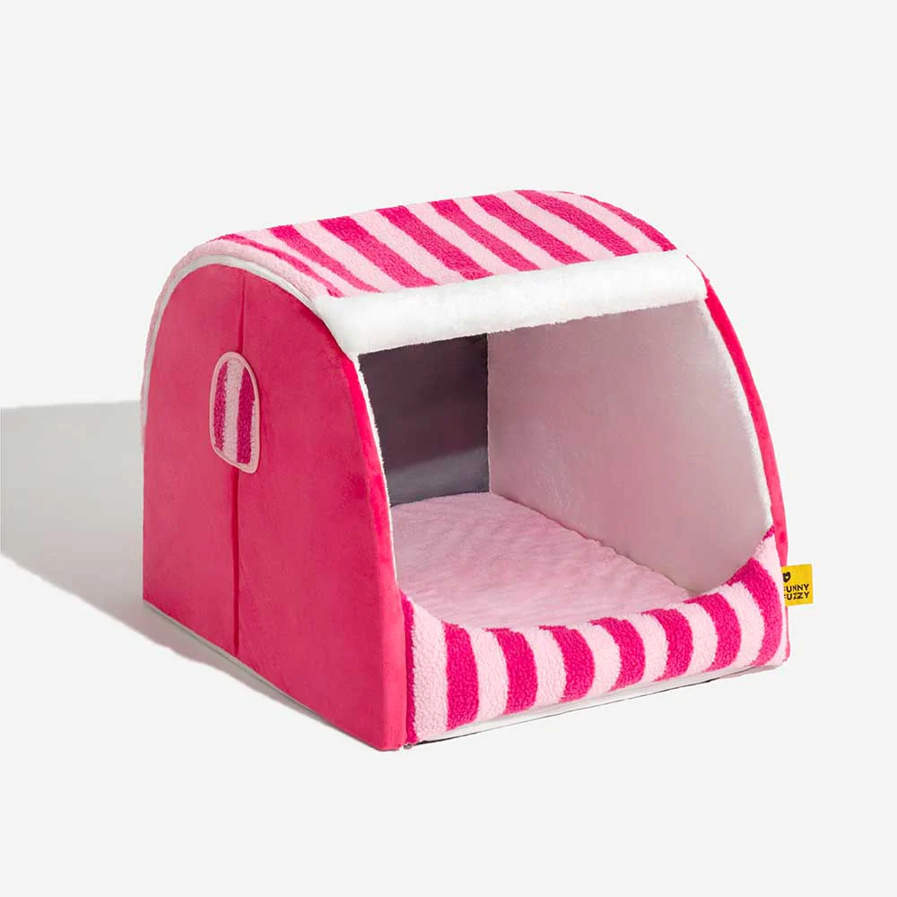Trendy Striped House Orthopaedic Dog Bed - Cosy Hideaway - Image 17