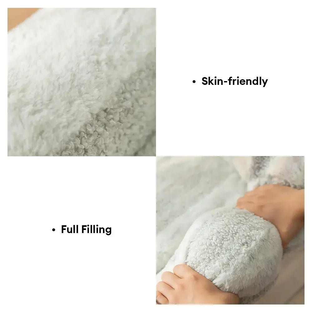 Trendy Tie-Dye Faux Lamb Wool Spine Protection Snuggly Dog Sofa Bed - Image 5