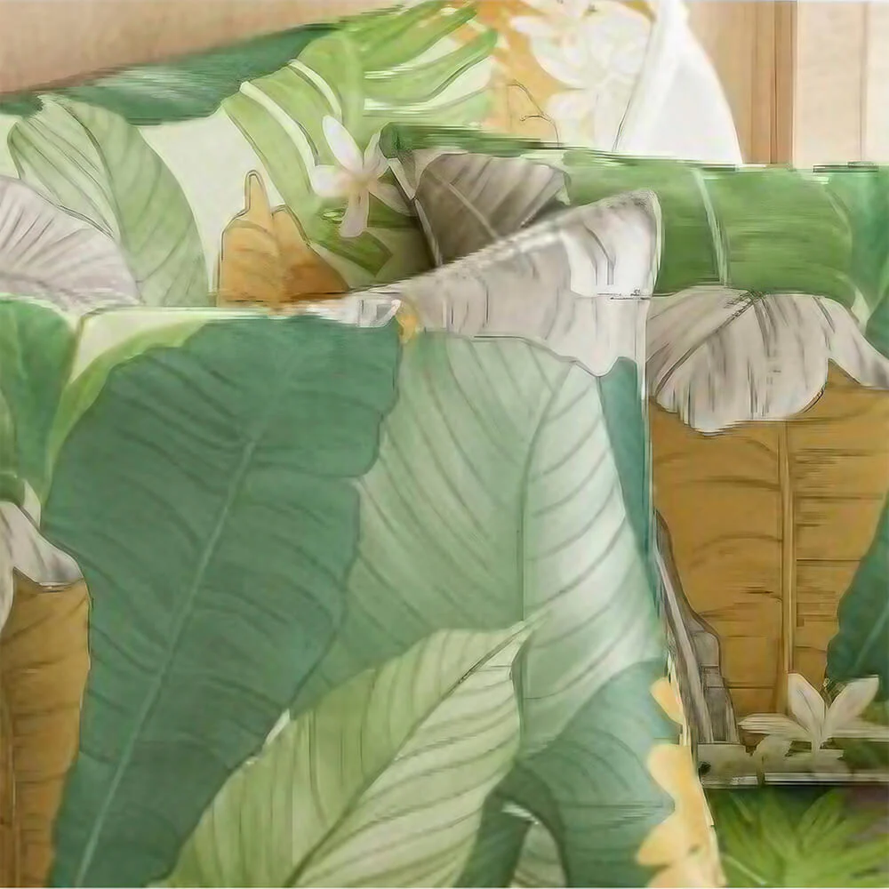 Tropical Leaves Cooling Non-slip Sectional Couch Cover - Image 6