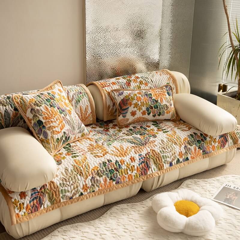 Tropical Rainforest Anti-Scratch Protective Mat Couch Cover