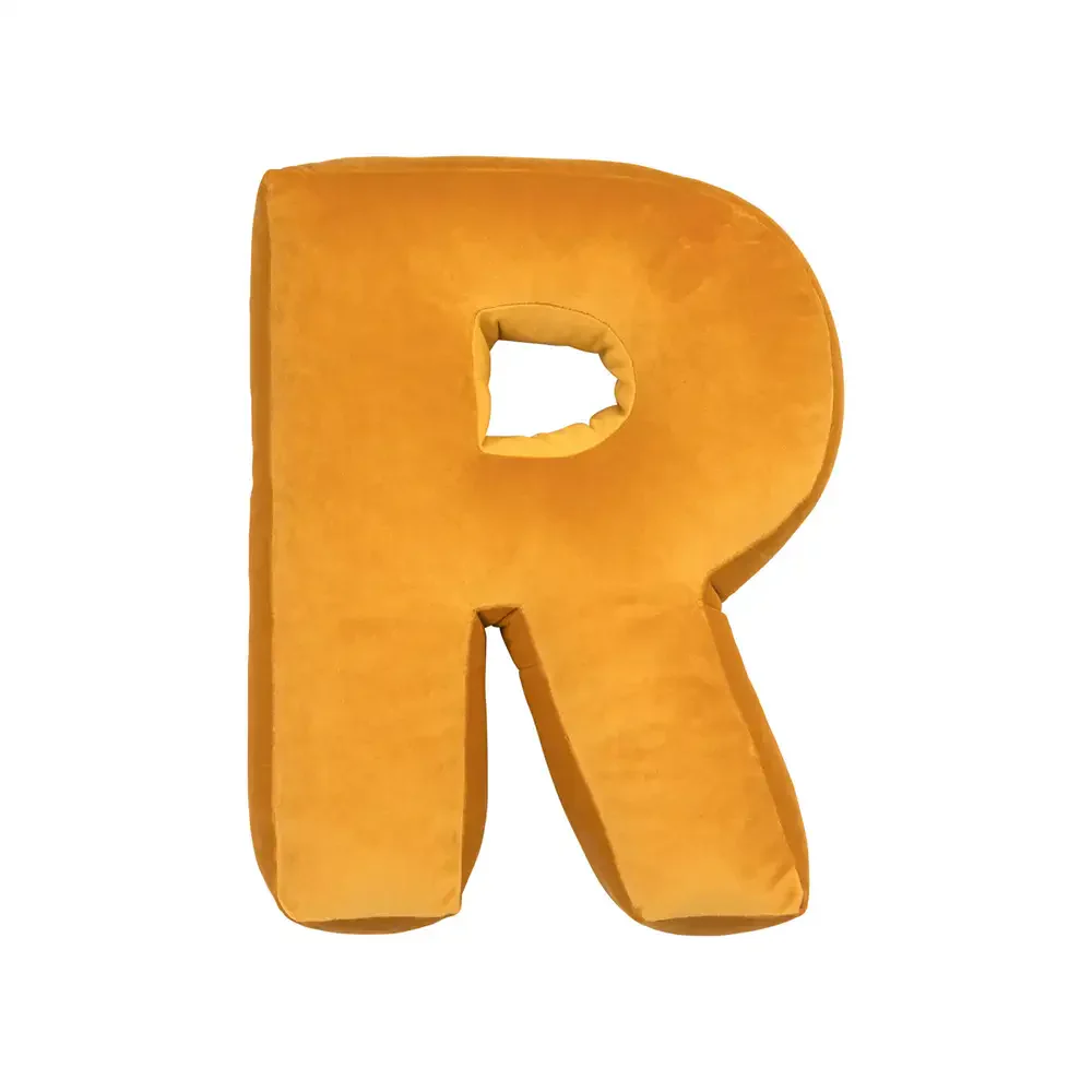 Velvet Letter Hugging Sofa Pillow - Image 2