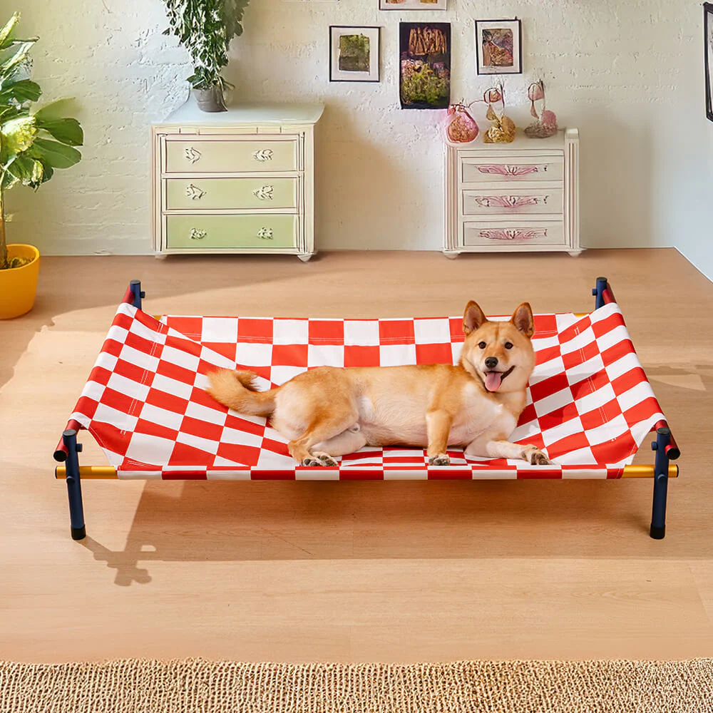 Vibrant Summer Print Style Aluminium Elevated Dog Bed - Summer Paradise - Image 5
