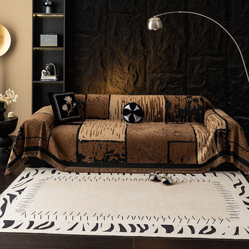 Vintage Chenille Anti-Scratch Sofa Protector Throw Couch Cover - Image 12